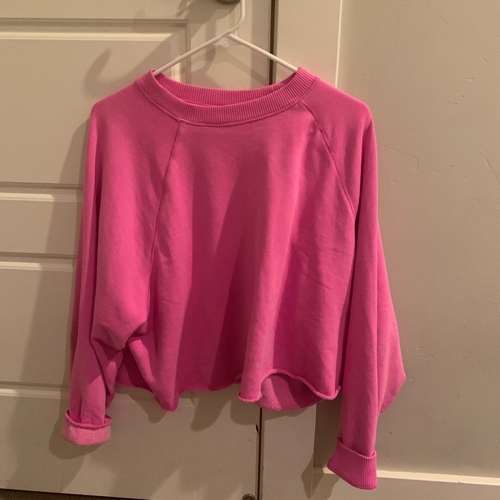Bright pink sweatshirt